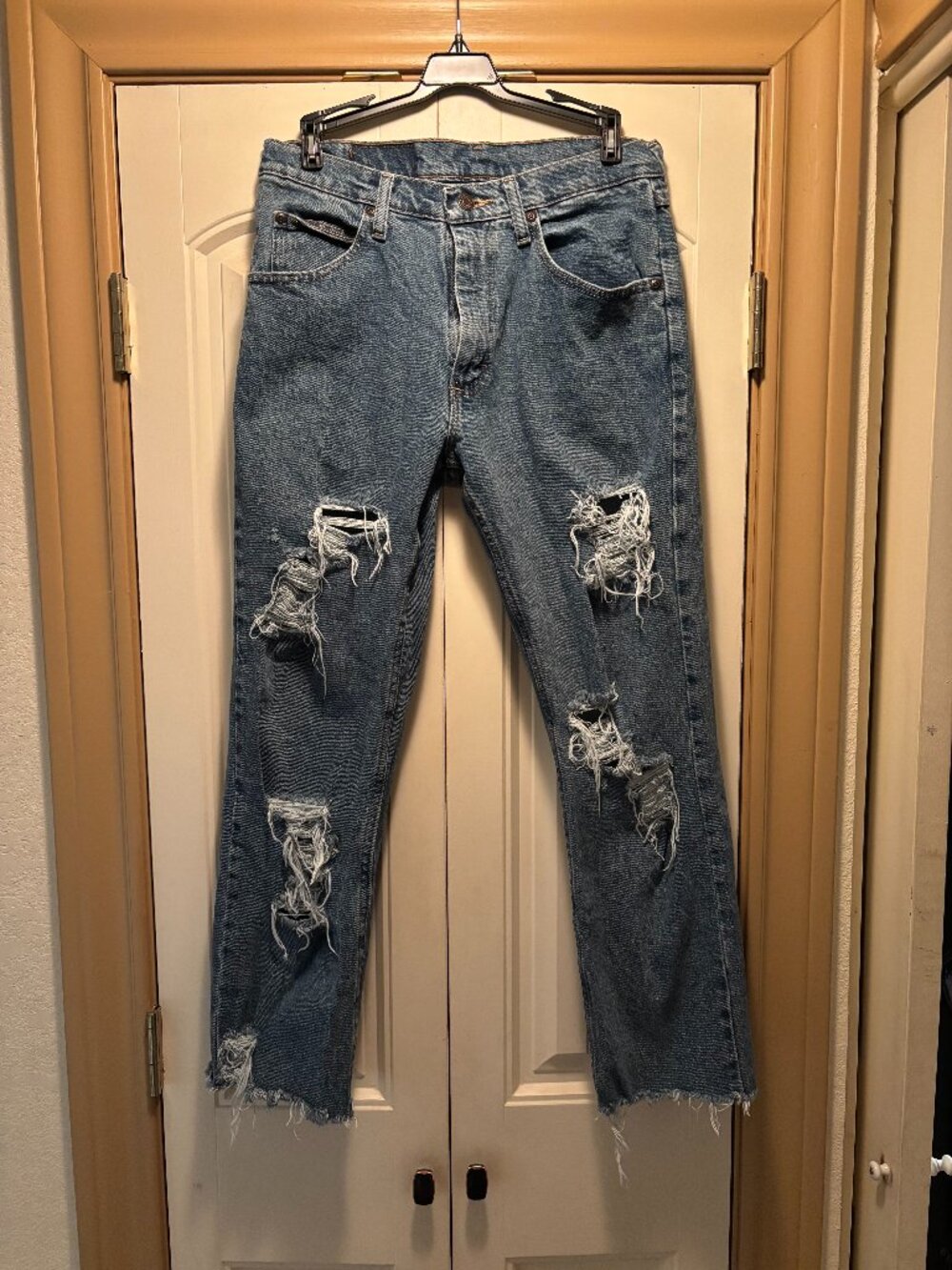 Distressed Wrangler Jeans